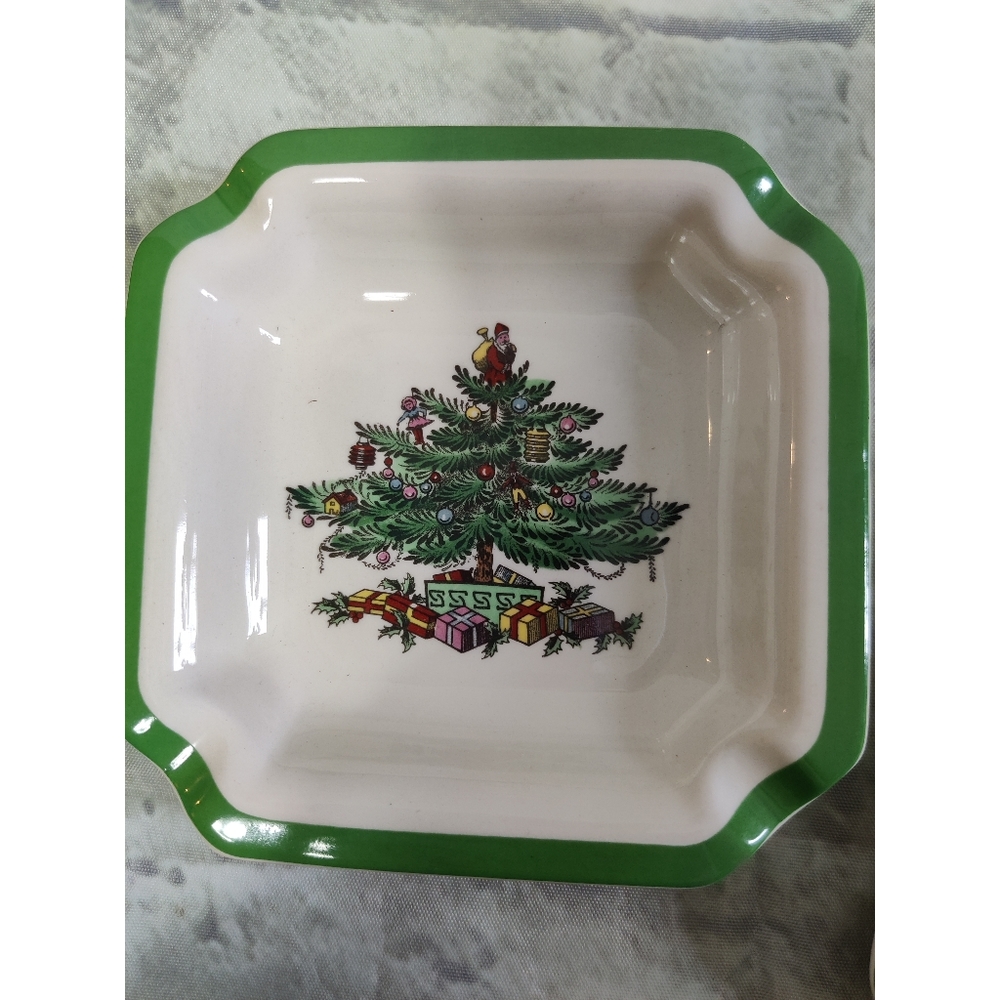 Spode vintage 1980s Christmas tree decorative ashtray  dish